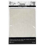 Tim Holtz Light Grey Distress Woodgrain Cardstock *UK ONLY* 5 inch by 7 inch 10 Pack (SCK81197)