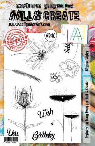 No. 240 Blossom Wishes Aall and Create Stamp Set (A5) - AAL00240