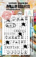 351 Alphabet Splatter Aall and Create A7 Stamp