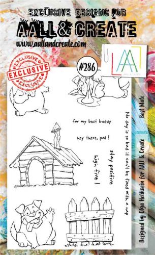 No. 286 Best Mate Aall and Create A6 Stamp