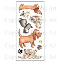 Dogz Hobby Art Clear Stamp Set