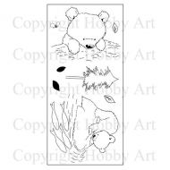 CS163D Grizzly Bear Hobby Art Stamps