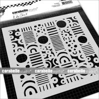 Little Strips by Kate Crane and Carabelle Studio Stencil Square 6 inch (TECA60016)