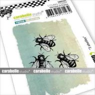 3 abeilles small Cling Rubber Stamp by Carabelle Studio (SMI0361)