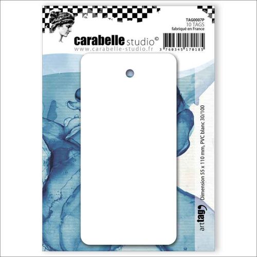 American Label *UK ONLY* PVC Tags 55 x 110mm, 10pcs for Carabelle Studio (TAG0007P)
