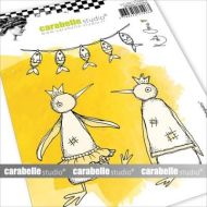 Playful Penguins by Kate Crane for Carabelle Studio - Stamp A6 (SA60635)