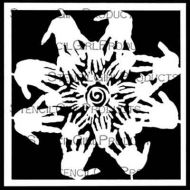 Children, Our Future Mask (S829) Stencil designed by Cynthia Silveri for StencilGirl (6