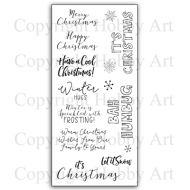 Christmas Frosting Hobby Art Clear Stamp Set CS144D