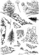 CS243D Hobby Art Stamps - Countryside 