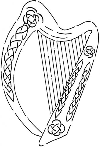 Crafty Stamps - Celtic Harp - CT180HF
