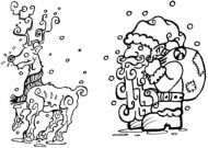 Crafty Stamps - Christmas Set  - XM4S (Reindeer and Santa Set) 