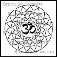 Crown Chakra (S704) designed by Kathryn Costa for Stencil Girl (6 inch by 6 inch)