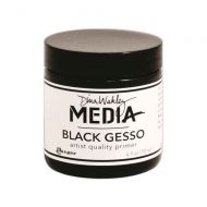 Black *UK ONLY* Gesso Dina Wakley Media 4oz (118ml) Jar (MDM41719)