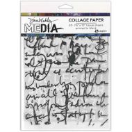 Dina Wakley Media Collage Tissue Paper - Text Collage (MDA77886)