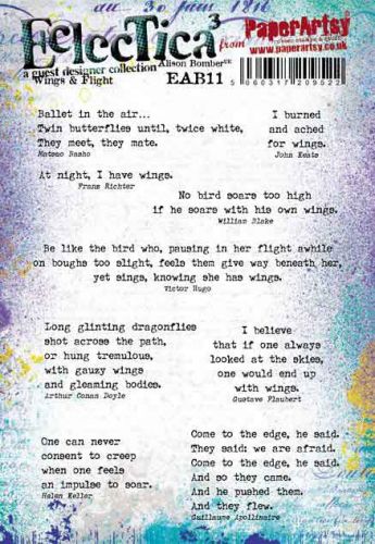 Wings and Flight Alison Bomber Stamp Set (EAB11) for PaperArtsy