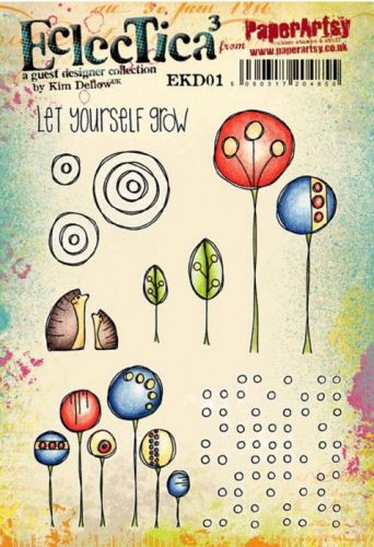 PaperArtsy Kim Dellow EKD01 A5 Rubber Stamps