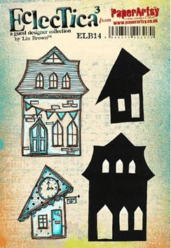 Lin Brown PaperArtsy A5 Cling Rubber Stamp Set 14 - ELB14