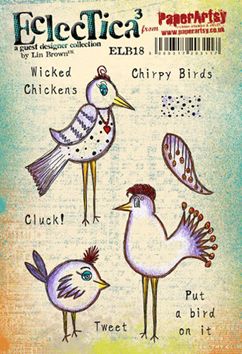 Lin Brown PaperArtsy A5 Cling Rubber Stamp Set 018- ELB18
