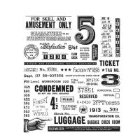 Eccentric Tim Holtz Stampers Anonymous Stamp Set (CMS448)