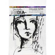 Faces Dina Wakley Media Collage Tissue Paper 7.5"X10" (MDA63827) 20/Pkg
