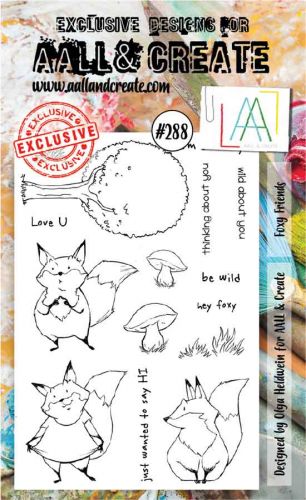 No. 288 Foxy Friends Aall and Create A6 Stamp