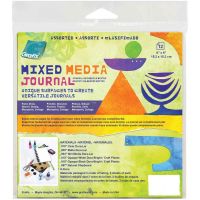 *UK ONLY* Grafix Assorted Mixed Media Journal W/Discs 6 inch by 6 inch (ASST6612)