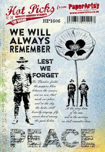 Hot Picks 1606 (HP1606EZ) PaperArtsy A5 Cling Rubber Stamp Set