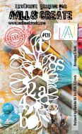 Hexagons and Buds no. 128 A6 stencil by Bipasha BK for Aall and Create (AAL10128)