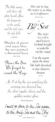 By The Sea (DL sized) clear stamp set by Hobby Art Stamps (CS038D)