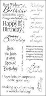 Birthday Collection (CS052D) clear stamp set by Hobby Art