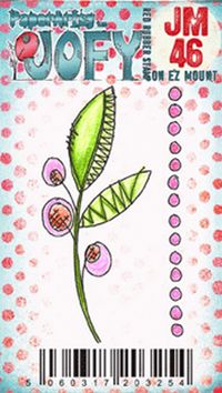 JOFY Mini 46 (JM46) PaperArtsy credit card sized cling rubber stamp
