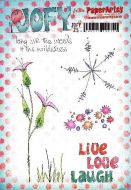 Jo Firth Young 25 (JOFY25) PaperArtsy A5 sized Cling Rubber Stamp Set