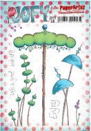 Jo Firth Young 46 (JOFY46) PaperArtsy A5 sized Cling Rubber Stamp Set