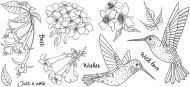 CS226D Hobby Art Stamps - Janies Collection - Hummingbirds 