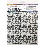 Just Words Dina Wakley Media Collage Tissue Paper 7.5"X10" (MDA74618) 20/Pkg