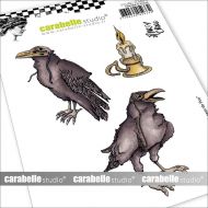 Les corbeaux de Poe by Marty Crouz for Carabelle Studio (SA60562) Cling Stamp A6