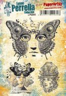 Lynne Perrella LPC041 PaperArtsy A5 Cling stamp set