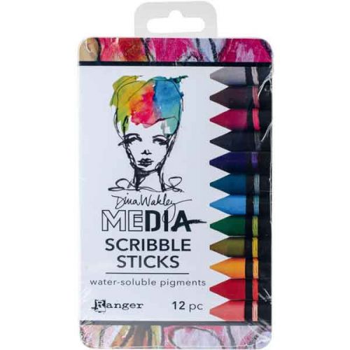 Dina Wakley Media Scribble Sticks Set 2 (12 Pack)