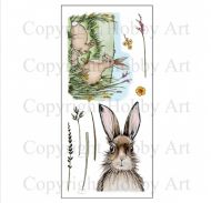 CS124D Hobby Art Stamps - March Hares 