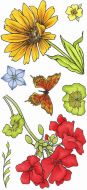 Marigold and Geranium (CS312D) A5 Hobby Art Stamp Set