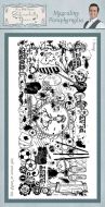 Masculine Paraphenalia Phill Martin Cling Rubber Stamps (SYR012)