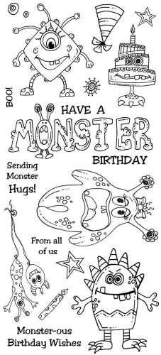 Monster Birthday DL Hobby Art Stamp Set (CS263D)