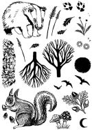 CS237D Hobby Art Stamps - Nature Prints 