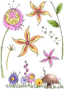 Jo Firth Young 24 (JOFY24) PaperArtsy A5 sized Cling Rubber Stamp Set
