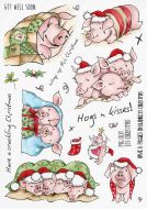 Pigs in Blankets Hobby Art Stamp Set (CS212D)