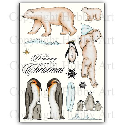 CS140D Hobby Art Stamps - Poles Apart 