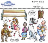 Puppy Love a6 clear stamp set from Card Hut