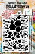 No. 374 Reverse Hexagons Aall and Create A7 Stamp