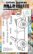 Road Trip No. 411 Aall and Create A6 sized stamp by Janet Klein (AAL00411)