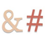 Sizzix Bigz Ampersand and Hashtag  by My Life Handmade - UK ONLY